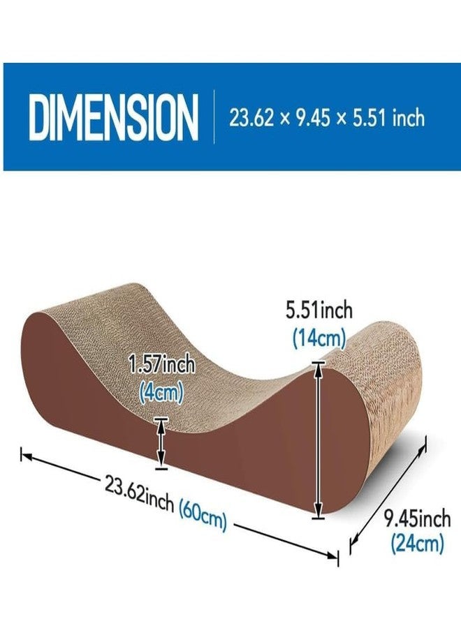 KittuPet سرير استرخاء من الكرتون مع عمود خدش للقطط من KittuPet، مزود بنعناع بري، وسادات متينة تمنع تلف الأثاث، حجم كبير (قطعة واحدة) - Image 2